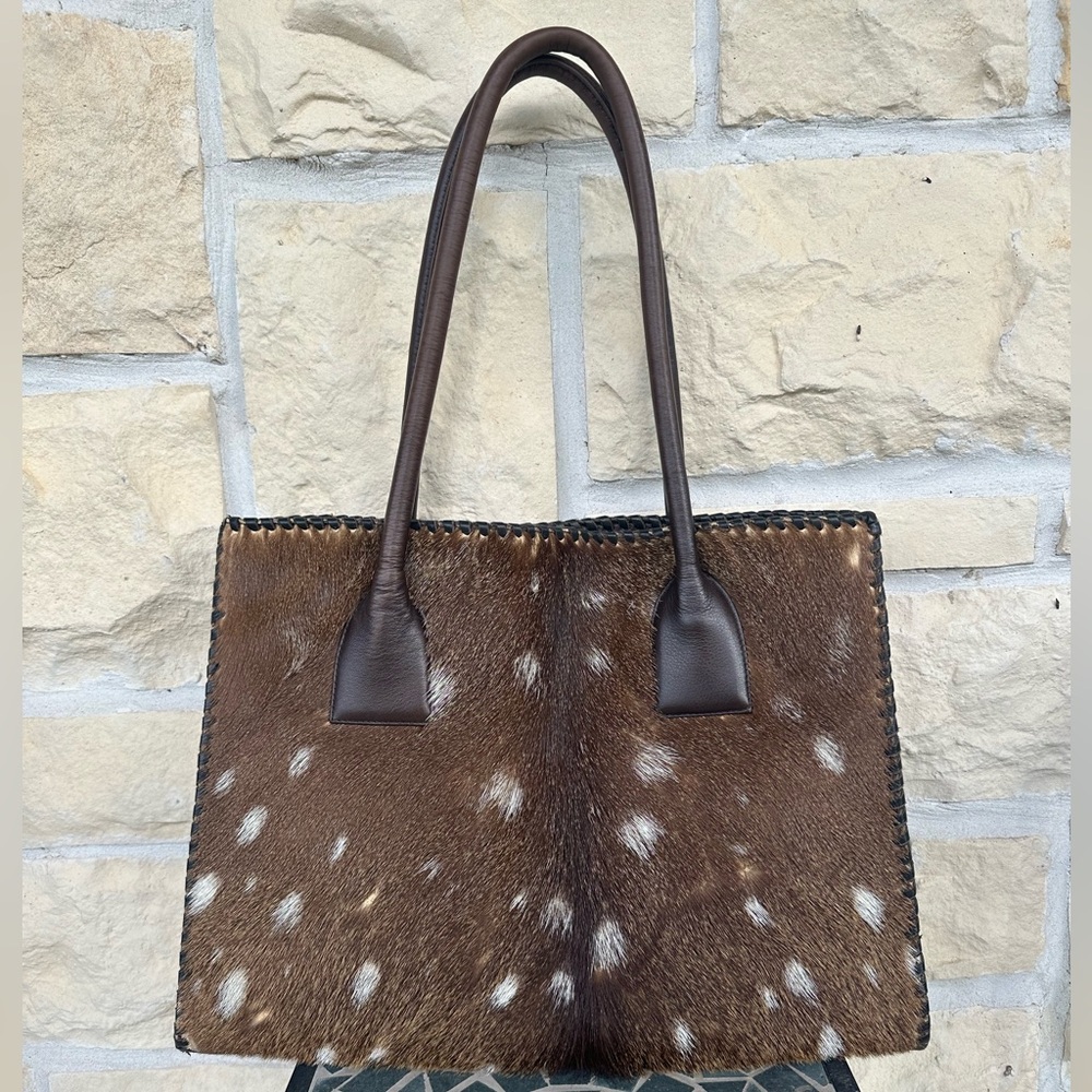 Juan Antonio Axis Leather Tote Bag
